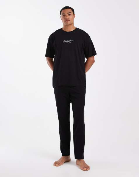 Jack & Jones - Loungeset met T-shirt in zwart - view 1