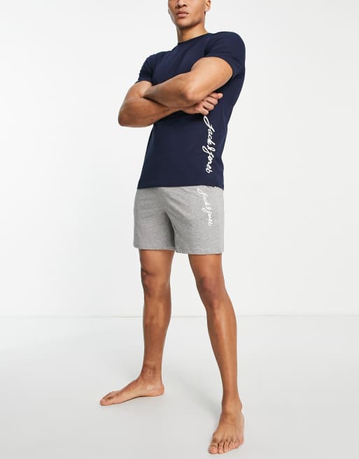 Loungewear shorts set discount mens