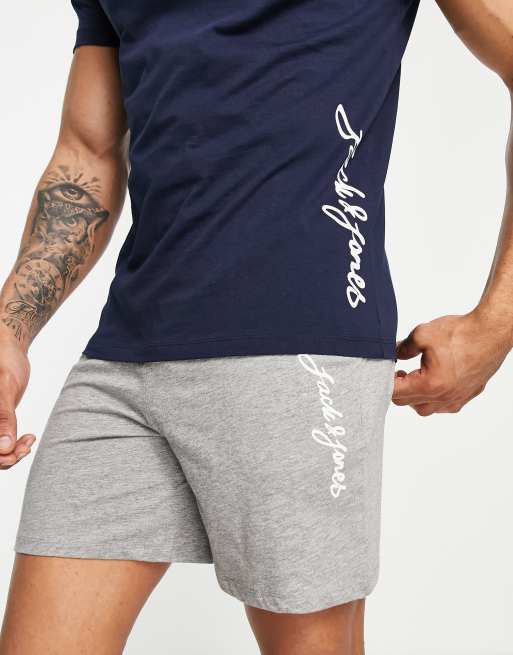 Mens shorts and t shirt online loungewear