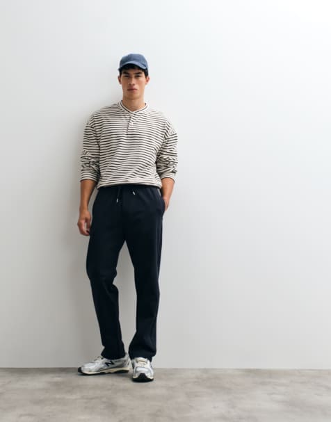 Jack & Jones løse joggingbukser i mørk navy - view 1