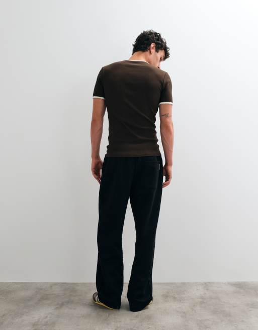 Jack & Jones løstsiddende kraftige joggingbukser i sort, 2 af 5