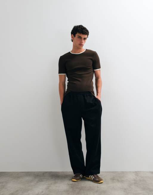 Jack & Jones løstsiddende kraftige joggingbukser i sort, 3 af 5