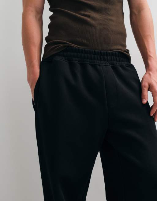 Jack & Jones løstsiddende kraftige joggingbukser i sort, 5 af 5