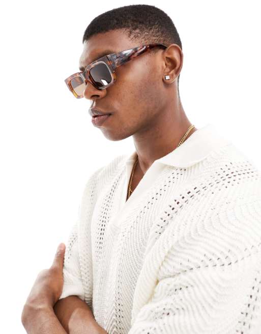 Jack & Jones - Lunettes de soleil rectangulaires - Marron, 4 de 4