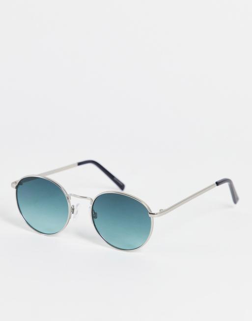 Jack Jones Lunettes de soleil rondes monture en m tal argent