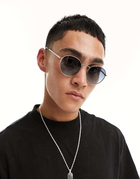 Jack & Jones - Lunettes de soleil rondes - Argenté - view 1