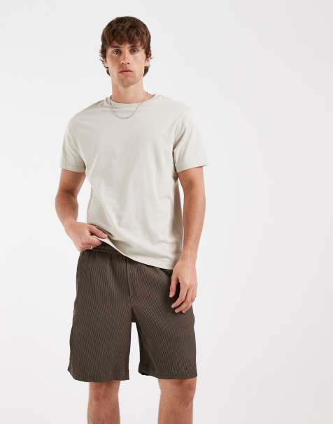 Jack & Jones - Lysebrune plisserede shorts - view 1