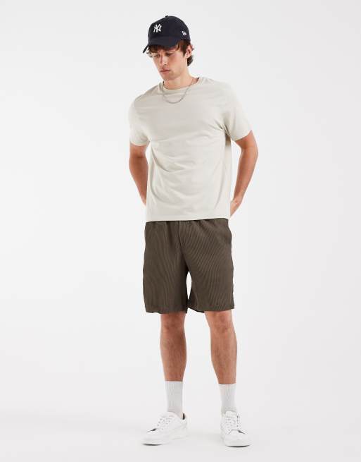 Jack & Jones - Lysebrune plisserede shorts, 2 af 5