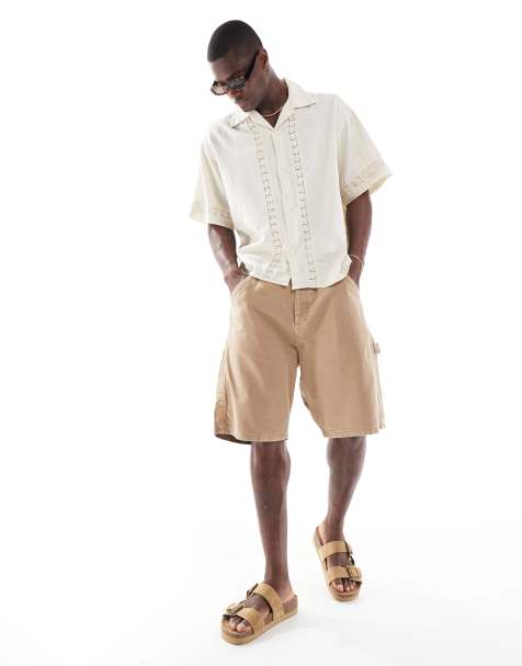 Jack & Jones - Lysebrune tømrershorts i baggy fit - view 1