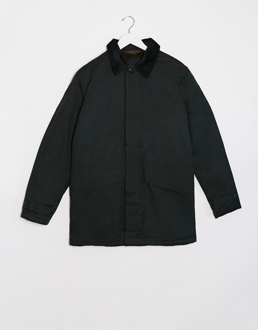 Jack & Jones - Mac-jakke med kontrastkrave-Sort