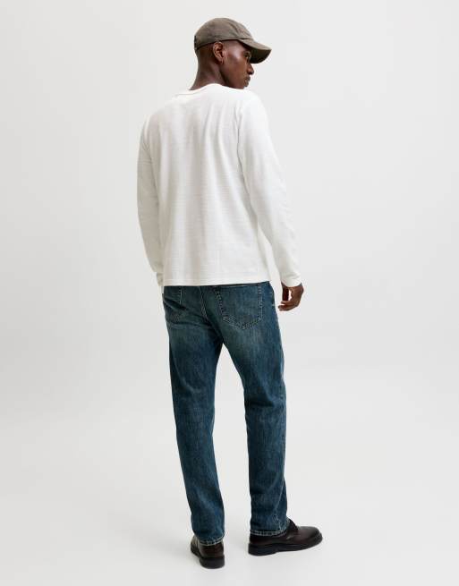 Jack & Jones - Maglietta a maniche lunghe color bianco acceso, 2 di 7