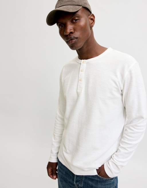 Jack & Jones - Maglietta a maniche lunghe color bianco acceso, 6 di 7