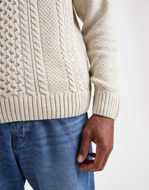 Cardigan In Tessuto Perlato - BEIGE - Uomo - 25.00