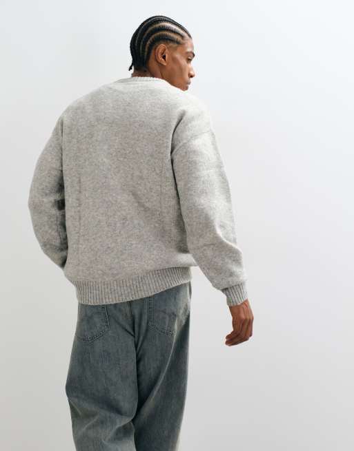 Jack & Jones maglione morbido vestibilità comoda grigio chiaro, 2 di 5