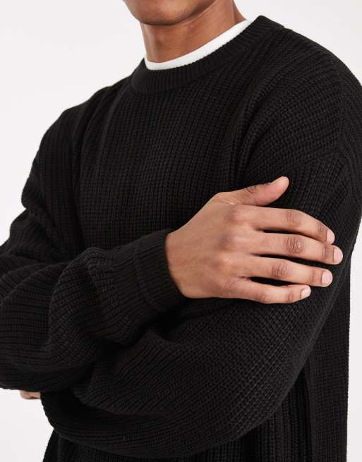 Jack & Jones - Maglione oversize nero, 5 di 5