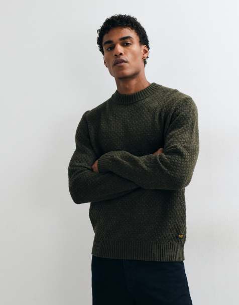 Jack & Jones maglione testurizzato verde kaki - view 1