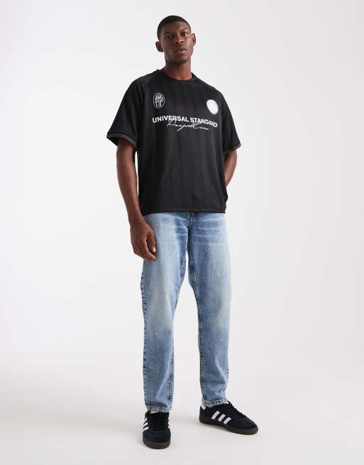 Jack & Jones - Maillot de football oversize avec imprimé Project Core - Noir, 2 de 5