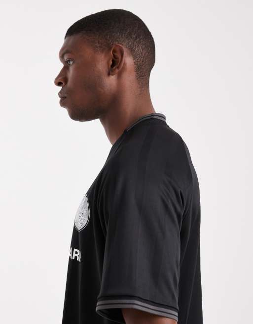 Jack & Jones - Maillot de football oversize avec imprimé Project Core - Noir, 4 de 5