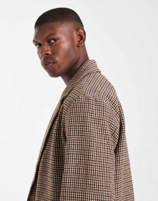 Jack & Jones - Manteau aspect laine - Marron à carreaux, 4 de 5