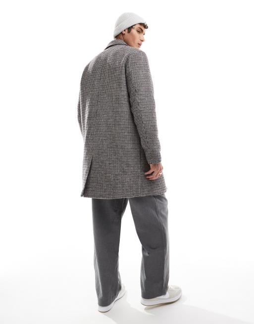 Jack & Jones - Manteau en laine mélangée - Marron à carreaux , 4 de 4