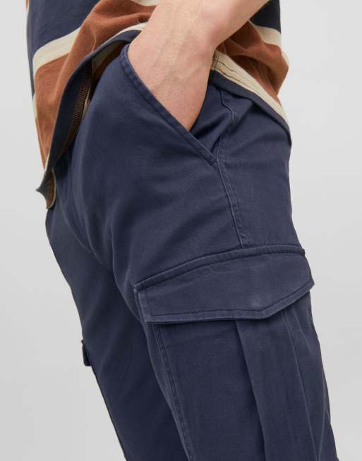 Jack & Jones – Marco – 2er Pack schmal geschnittene Hosen in Marineblau und Schwarz, 3 von 4