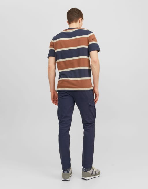 Jack & Jones – Marco – 2er Pack schmal geschnittene Hosen in Marineblau und Schwarz, 4 von 4