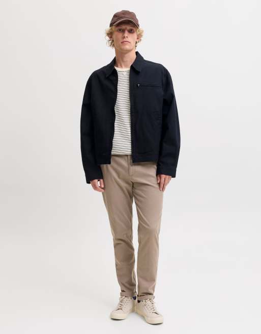 Jack & Jones Marco byxor med låg midja och smal passform i grått, 3 av 7