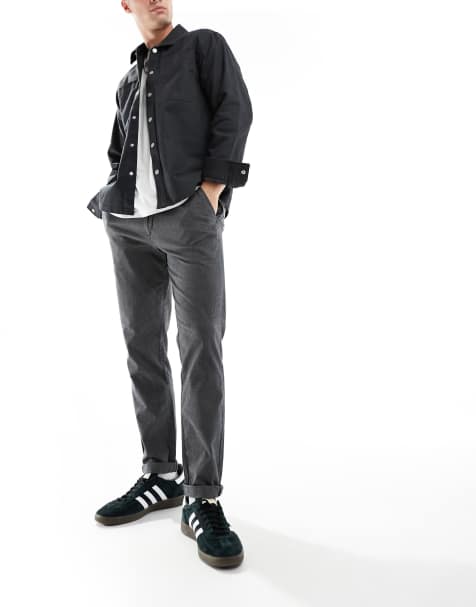 Jack & Jones – Marco – Schmal zulaufende Hose in Grau - view 1