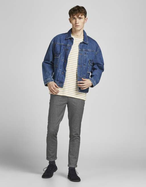 Jack & Jones - Marco - Toelopende broek in drizzle