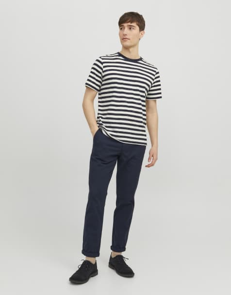 Jack & Jones – Marco – Zwężane granatowe spodnie - view 1