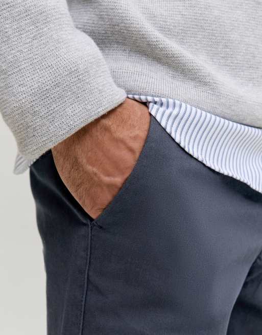 Jack & Jones – Marinblå chinos, 4 av 7