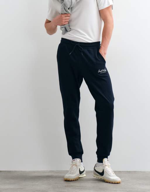 Jack & Jones – Marinblå mjukisbyxor med muddar, 2 av 5