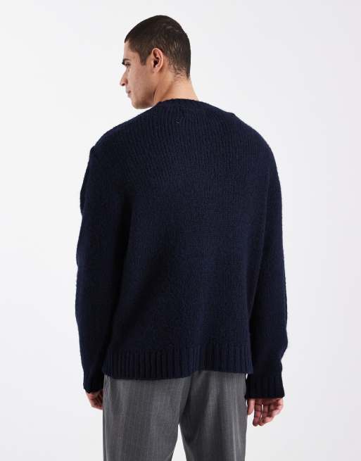 Jack & Jones – Marinblå tröja i oversize, 3 av 5
