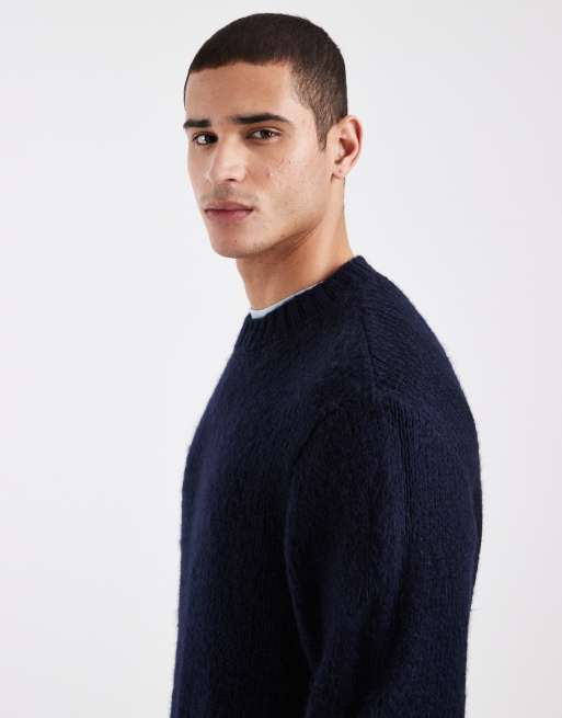Jack & Jones – Marinblå tröja i oversize, 4 av 5
