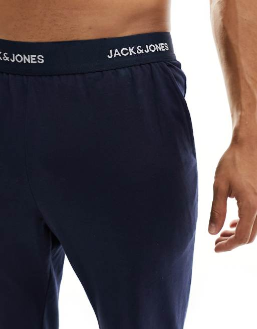 Jack & Jones – Marinblått mysset med byxor och långärmad t-shirt, 4 av 4