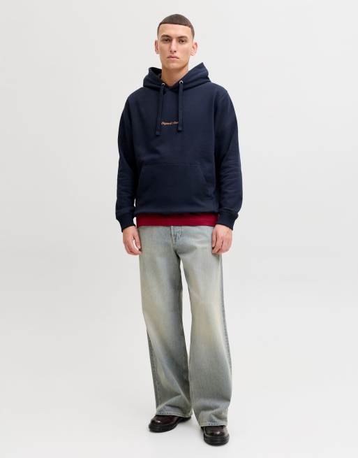 Jack & Jones - Marineblå hættetrøje, 3 af 7