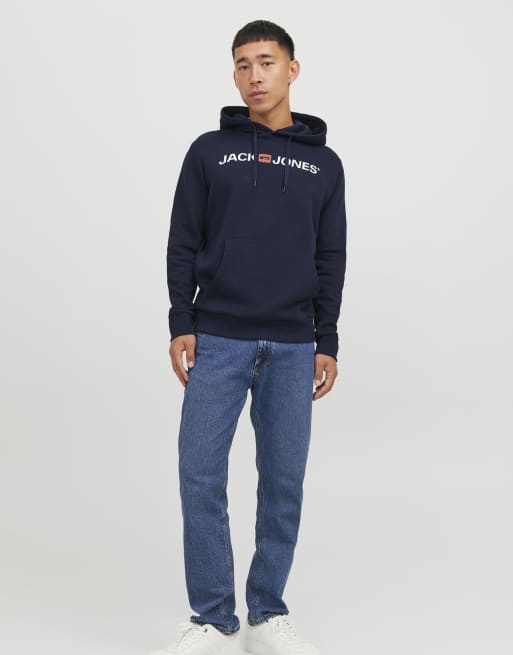 Jack & Jones - Marineblå hættetrøje, 3 af 7