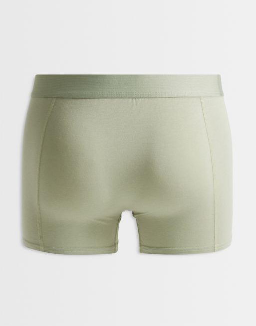 Jack & Jones - Marineblå og grønne boksershorts i bambus i pakke med 3 par, 3 af 3