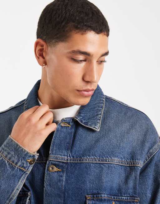 Jack & Jones – Mellanblå jeansjacka, 5 av 5