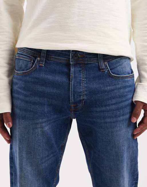 Jack & Jones – Mike – Ciemnoniebieskie jeansy ze zwężanymi nogawkami, 5 z 5