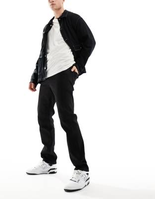 Jack & Jones mike straight jeans in black - ASOS Price Checker