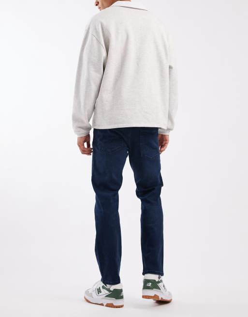 Jack & Jones - Mike - Mørkeblå jeans med indsnævrede ben, 3 af 5