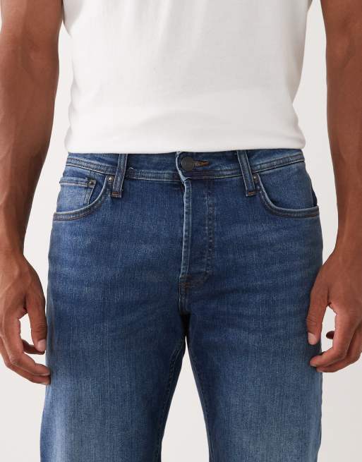 Jack & Jones – Mike – Niebieskie jeansy ze zwężanymi nogawkami, 4 z 5