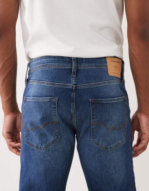 Jack & Jones – Mike – Niebieskie jeansy ze zwężanymi nogawkami, 5 z 5