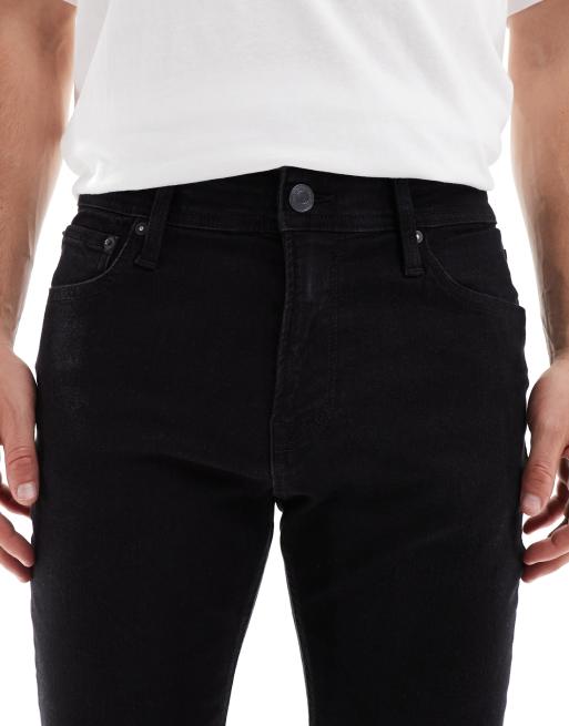 Jack & Jones – Mike – Schmal zulaufende Jeans in Schwarz, 5 von 5