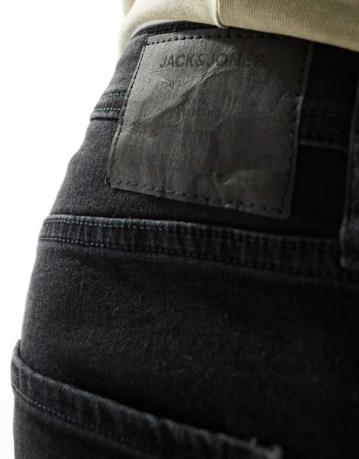 Jack & Jones - Mike - Smaltoelopende jeans in zwarte wassing, 4 van 5