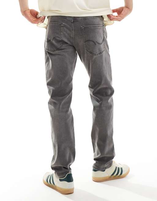 Jack & Jones – Mike – Szare sprane jeansy o zwężanym kroju, 3 z 5