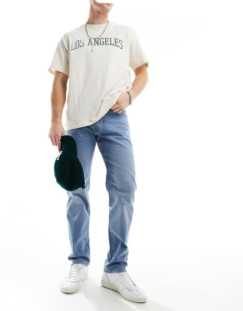 Jack & Jones – Mike – Tapered Fit Jeans in Hellblau - view 1
