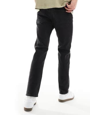 Jack & Jones Mike Tapered Jeans In Black In Black