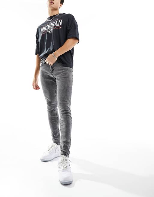 Jack & Jones mike tapered jeans in gray, 2 of 5